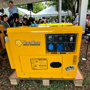 เครื่องกำเนิดไฟฟ้าดีเซลขนาดเล็ก 5-12 กิโลวัตต์ แบบเงียบพิเศษ สตาร์ทอัตโนมัติ ระบบ ATS โครงเปิด ระบายความร้อนด้วยน้ำ/อากาศ สำหรับใช้ในบ้านและเรือ - Product Image 5