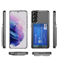 Étui de téléphone en acrylique 2 en 1 S21 Plus Design professionnel Cadre d'objectif amélioré Boutons en métal pressés Charge sans fil Antichoc