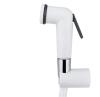 HOMEDEC Kit de Douche Portable en Plastique ABS pour Hygiène Personnelle, Ensemble Pulvérisateur Bidet Manuel Durable avec Support de Tuyau, Design Moderne