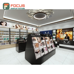 Factory Direct Boutique Store <b>Led</b> <b>Lighting</b> Wall Shelving Layout Design Beauty Retail Design - Product Image 1