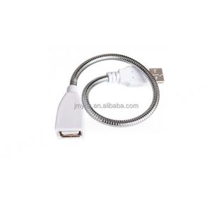 สายยืดหดโลหะสำหรับไฟ USB สายต่อไฟ USB สายไฟ USB สำหรับโคมไฟตั้งโต๊ะ สายยืดหดโลหะพร้อมหัวไฟ USB - Product Image 4