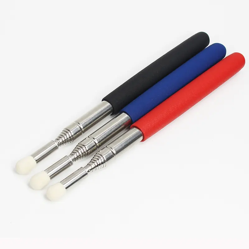 Xinxing 1m uzatılabilir öğretim siyah Glitter jel özel Logo ile işaret kalemi beyaz tahta Stylus kalem promosyon jel kalem öğretmenleri