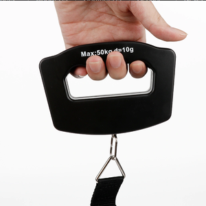Balanza electrónica portátil de 110lb de doble unidad, construcción de acero, pantalla LED retroiluminada, LCD ABS de grado militar para control de equipaje OEM - Product Image 2