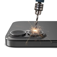 Devia HD Film de protection anti-espion en verre trempé anti-déflagrant pour iPhone 16 Pro Compatible avec l'appareil photo
