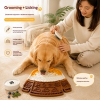 Tapis de léchage en silicone de qualité alimentaire sur le thème d'Halloween pour animaux de compagnie, base antidérapante durable, attire l'attention et ralentit la consommation pour chats et chiens