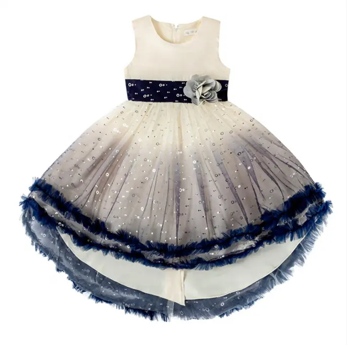 Custom Summer Fluffy Dress Children's Princess Dress Girls Evening Dress For Birthday Party