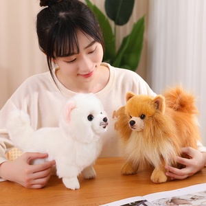 ตุ๊กตาสุนัขพันธุ์ปอมเมอเรเนียน<span class=keywords><strong>ขน</strong></span>ฟู นุ่มนิ่ม เหมือนจริง ของขวัญวันเกิดสำหรับคนรักสัตว์เลี้ยง ผู้ผลิตได้รับการรับรองมาตรฐาน CE CPC - Product Image 1