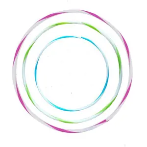 New giá rẻ đầy màu sắc Thể dục dụng cụ có thể tháo rời Hola vòng và Hoops GLOW STICK Vòng cổ