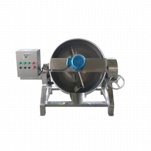 Automatic Tilt 50 Gallon Oil <b>Pan</b> Mixer Chocolate Melter Pot Double Jacketed Kettle With Agitator - Product Image 6