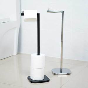 <span class=keywords><strong>Style</strong></span> <span class=keywords><strong>industriel</strong></span> Ménage Salle de bain Suspendu Fer Sur Pied <span class=keywords><strong>Porte</strong></span>-<span class=keywords><strong>Papier</strong></span> Noir Pliable Carré pour Usage Domestique - Product Image 3