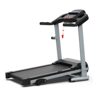 Caminadora Eléctrica Plegable para Ejercicio en Casa con Pantalla LCD, Monitor de Pulso, Altavoces y Llave de Seguridad, 265 LBS