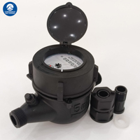 Medidor de Agua Mecánico Ajustable Externamente DN15-25, Color Negro, IP68, OEM, Alto Rendimiento, ISO 4064 Clase B