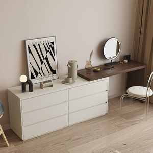 Bedroom <strong>Dressing</strong> <strong>Table</strong> With Cabinet Nordic <strong>Dressing</strong> <strong>Table</strong> With <strong>Mirror</strong> Wooden Make up <strong>Table</strong> With Led <strong>Light</strong> - Product Image 5