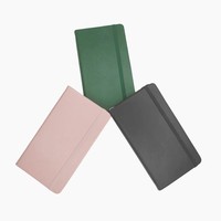 2024 couverture rigide noir PU cuir planificateur Mini papeterie ensemble poche A6 A7 bureau école Budget liant laitier cahier