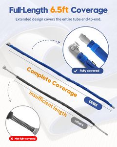 Housse de tuyau CPAP double face Garlloupath de 6,5 pieds pour <span class=keywords><strong>AirSense</strong></span> <span class=keywords><strong>11</strong></span>/10/Climate LineAir, réduit le bruit de la condensation - Product Image 3
