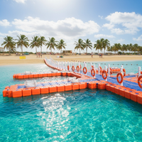 Ponton flottant à haute flottabilité, construction de marina, plateforme pour bateaux en PC HDPE, vente bon marché, mini capsule habitable, quai flottant