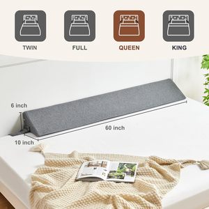 <span class=keywords><strong>Almohada</strong></span> Triangular para Rellenar el Espacio entre Camas, Tamaño King, Personalizable, con Bolsillo Lateral, Moderna, de Espuma Sólida, 200 Hilos, Ecológica - Product Image 4