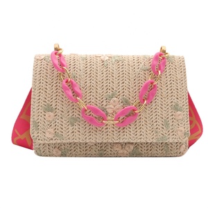 Borsa a Tracolla in Paglia Intrecciata da Donna all'Ingrosso Nuova Piccola Borsa Estiva Portafoglio e Borsetta da Spiaggia per Vacanze - Product Image 6