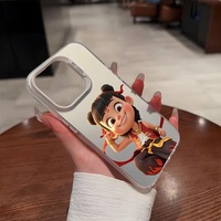 NeZha Cartoon Mobile Phone Case pour iPhone 16 15 14 13 12 11 X XR so Cool Cover pour Maruko Head