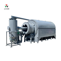Four de carbonisation professionnel pour biochar, vinaigre de bois, à tambour rotatif, pour copeaux de bois, sciure, balle de riz et charbon de bois