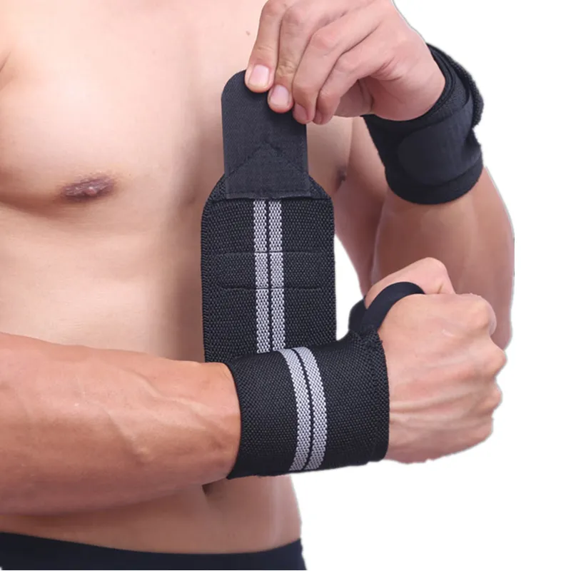 Wrist Wraps Weightlifting - Good Support for Gym & Crossfit - Brace Your Wrists to Push Heavier, Avoid Injury