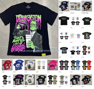 <span class=keywords><strong>È</strong></span> un sacco di T-shirt con sciroppo per la tosse abbigliamento da uomo di alta qualità 100% cotone stampato magliette oversize per uomo - Product Image 2