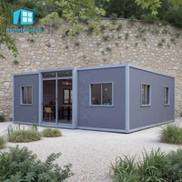 Nueva casa de lujo de 20 pies, moderna y portátil, modular, móvil, prefabricada, contenedor de envío, hogar, pequeñas casas solares, casas de cristal