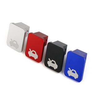 Couvre-poignée de porte de voiture en aluminium noir bleu argent rouge pour Honda Civic Crv 96-2011, kit de réparation d'ouverture de capot - Product Image 1