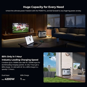Solar Generator 4000W 5120Wh <b>UPS</b> Portable <b>Power</b> Station Backup Energy Storage Battery Emergency <b>Power</b> <b>Supply</b> for Home Y211 <b>Power</b> - Product Image 6