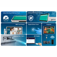 Tablet PC Android 13 de 15.6 Pulgadas para Hospital, 4GB, Entrada HDMI, Carcasa Antibacteriana, Cumple con IEC60601-1/EN60601-1/ISO22196