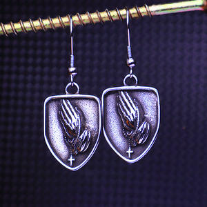 Vente en gros Norse Rune <span class=keywords><strong>Viking</strong></span> Odin Triangle Marteau de Thor Boucles <span class=keywords><strong>d</strong></span>'oreilles en acier inoxydable pour hommes - Product Image 3