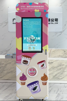 Máquina Expendedora Inteligente de Helados, Sushi y Alimentos Congelados con Ingredientes y Mermeladas, Habilitada para SDK, Operada con Monedas, Pantalla Táctil y Wi-Fi