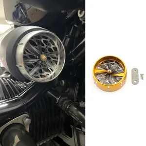 REALZION Motorrad-Luftanablass-Abdeckungsschutz drehbarer Filterabdeckung Latte Propeller-Schneckenventilator-Zubehör für BMW R NINE T