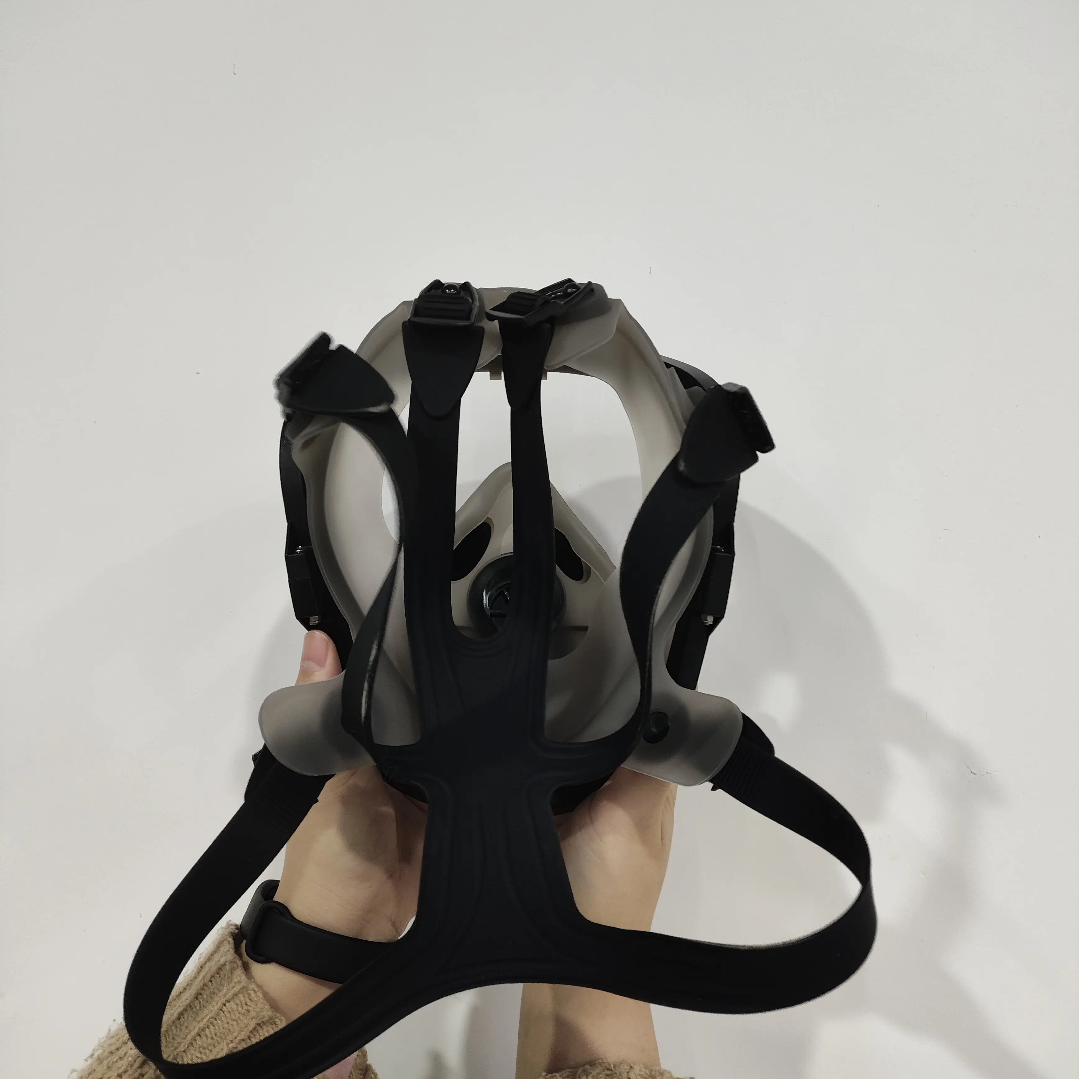 Cartuccia per respirazione maschera in gomma siliconica mascherina per respirazione chimica