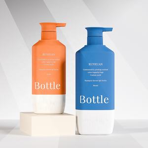 عينة مجانية Runxuan زجاجة الشامبو ، غسول الجسم جل استحمام للعناية بالجسم ، زجاجة زيت بلاستيك مصنفر للعناية بالبشرة - Product Image 2