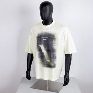 Camiseta de Cuello Redondo de Alta Calidad TOPSHOW, Camiseta de Algodón Pima de 180 g/m² con Serigrafía Personalizada para Hombre - Product Image 1