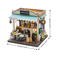 Nuevo Producto M2506 Casa de Muñecas de Madera, Kits de Casa de Muñecas en Miniatura, Casa de Muñecas de Madera para Hacer Uno Mismo, Kit de Mini Casa de Muñecas para Niñas