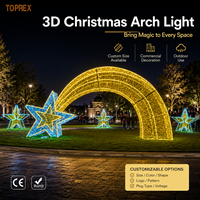 Lámpara LED 3D con Motivo de Estrella Fugaz Romántica TOPREX, Lámpara de Arco para Exteriores, Centro Comercial, Plaza Urbana, Proyecto Decorativo Personalizado