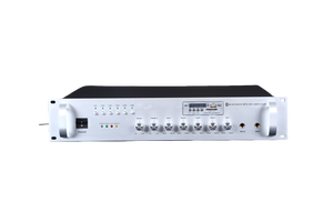 Amplificateur de mixage PA à six zones PA-180 avec Bluetooth, USB, SD, FM, micro et AUX, amplificateur de puissance extrême 70V 100V avec écran tactile LED - Product Image 2