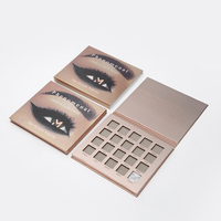 Palette vide multicolore quantité minimale de commande bas boîte de fard à paupières en papier de maquillage avec logo personnalisé pour les soins de la peau cahier d'emballage de cosmétiques de beauté OEM
