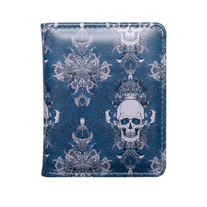 Cartera <span class=keywords><strong>de</strong></span> cuero para <span class=keywords><strong>hombre</strong></span> <span class=keywords><strong>de</strong></span> pie con botón <span class=keywords><strong>de</strong></span> doble pliegue, cartera corta con bolsillo para monedas, impresa por dentro y por fuera, en stock - Product Image 1