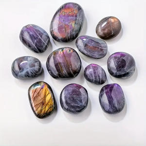 Diffuseur d'arômes en <span class=keywords><strong>cristal</strong></span> <span class=keywords><strong>de</strong></span> guérison, décoration <span class=keywords><strong>de</strong></span> bureau en pierres précieuses, pierre brute <span class=keywords><strong>de</strong></span> labradorite violette naturelle, décoration Feng Shui pour la maison - Product Image 3