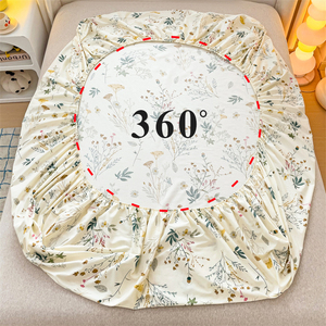 Parure de lit style frais, drap-housse en coton imprimé de haute qualité, doux, respirant et respectueux de la peau, pour la maison, l'hôtel, vente en gros - Product Image 5