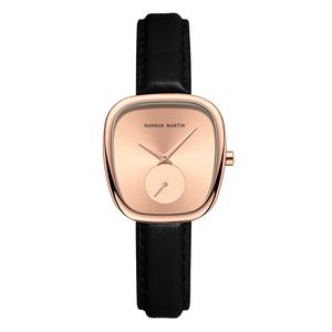 Nuevo reloj de mujer con esfera tonneau en oro rosa, a la moda, informal, de negocios, de acero inoxidable, resistente al agua, analógico, de cuarzo. - Product Image 4