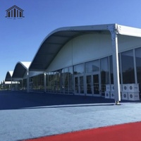 Toit incurvé hexagonal en verre léger à double couche pour les expositions sportives en plein air et les mariages
