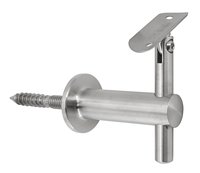 SS316L Finition Miroir 42.4mm En Acier Inoxydable Main Courante Escalier Rampe Accessoires Extérieur Centre Commercial Escalier Support Hors Axe Tube