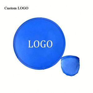 Disco Volador para Mascotas con Logotipo Personalizado, Abanico Plegable de Nylon Flexible con Bolsa a Juego, Portátil para Actividades al Aire Libre - Product Image 1