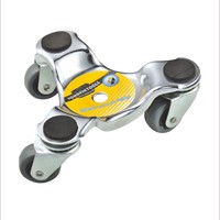 Roulettes de déménagement industrielles personnalisables 4 pièces, dispositif de levage de meubles en acier multifonctionnel, petit dispositif de déménagement triangulaire, manutention de objets pointus