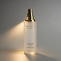 Flacon pompe en verre mat de luxe personnalisé 40ml 60ml 100ml 120ml Contenant de conditionnement de lotion pour le visage de soin de la peau arrondi