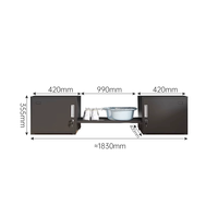 Lit plateforme double moderne en métal blanc avec instructions d'assemblage, cadre en acier pour hôtels